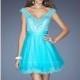 Aquamarine Gigi 19572 - Short Lace Dress - Customize Your Prom Dress