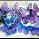 Edible Pastel-Purple Butterfly / Edible Cake / Cupcake Toppers, (12)