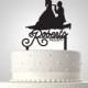 Personalized Name and Daet Design Cake Topper Acrylic Topper Wedding TP0015