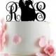 Custom Wedding Cake Topper - Personalized Monogram Cake Topper -Initial -  Cake Decor - Anniversary - Bride and Groom