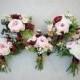 Bridesmaid Bouquet, Wedding Bouquet, Bouquet Set, Silk Flower Bouquet, Wedding Flowers, Silk Bouquet, Wedding Package, Flower Bouquet