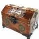 Wedding Cards Box - Pirate Treasure Chest - Nautical Wedding Keepsake Box