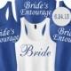 Bachelorette Party Shirts 9 with Custom Date or Name.Set of 9 Bridesmaid Shirts.9 Bridesmaids Tanks.Custom Bachelorette Tanks.Bride Tank Top