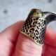 ancient Russian boot, bronze thimble, metal thimble in the shape of boot, interesting shaped thimble, unusual bronze thimble, collection