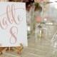 Rose Gold Wedding Table Numbers ⋆ 1-50 Printable Wedding Table Numbers ⋆ Rose Gold Wedding Decor ⋆ DIY Table Numbers ⋆ 5x7 ⋆ #KKD105
