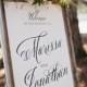 Calligraphic style Wedding Welcome Sign - printable PDF file