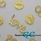 Wedding Table Confetti - 100 Gold or Silver Diamond Rings, LOVE, Kisses - Bridal, Engagement Party, Reception Decoration