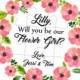 Will You Be my Flower girl gift Puzzle proposal Flower girl Will You Be our Flower girl puzzle Ask Flower Girl jigsaw be  Flower girl card