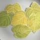Green Cottonwood Leaves Decorations - Place cards, escort cards, dinner parties, weddings, events