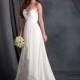 Charming Chiffon Sweetheart Neckline Empire Wedding Dresses with Beadings & Rhinestones - overpinks.com