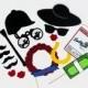 Kentucky Derby Photo Booth Props - Set of 16 Photobooth Party Props includes Rose Garland, Bet Ticket, Jockey Hat, and Money