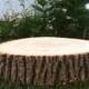 ONE 8-10" Rustic Wedding Centerpiece Slice Wood Disc Tree Branch Log Round LARGE Coaster Cake stand