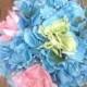 Bouquet, Bridal Bouquet, Beach Wedding Bouquet, Hydrangea Bouquet, Turquoise Bouquet, Outdoor Wedding Bouquet, Destination Wedding Bouquet