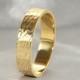 Wedding Band,Handmade Wedding Ring, GOLD RING 14K,Diamond Cutting texture Ring, 4.5mm Wide Gold Ring, 14k solid Gold Ring, Mens Wedding Ring
