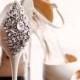Badgley Mischka Crystal-Detailed Neutral Wedding Shoes