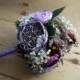READY TO SHIP Wedding bouquet Bridal Bouquet Artificial Flowers Glamour Wedding Romantic Weddings  Hollywood Chic purple peoni white tones