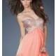 Short Strapless Party Dress by La Femme - Brand Prom Dresses