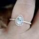 Light Pink Sapphire & Diamond Pear Halo Engagement Ring 1ct 7x5mm 14k 18k White, Yellow, Rose Gold Platinum Custom made Wedding Anniversary