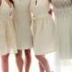 Off-white Bridesmaid Dresses - Vow Day