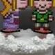 Link and Zelda Cake Toppers - Zelda Kissing Link Gamer Wedding Decorations 6 inch