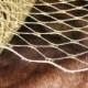 Metallic GOLD French netting - 9-inch wide, for DIY birdcage veils, fascinators