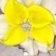 calla lily bouquet Real Calla Lillies for bride white calla lily bouquet yellow lily boutonnière