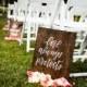 Love is Patient Love is Kind // 1 Corinthian 13 -- Set of 6 Wedding Aisle Signs// Wedding Signs