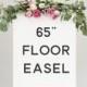 65" floor easel - natural wood easel large - wood easel for sign - wedding sign easel - large display easel