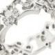 HOPE Swallows and Crosses Platinum & VVS Diamond Eternity Ring Unusual and Original Wedding Ring
