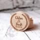 Personalised Wooden Ring Box - Custom made with the names & dates of your choice - Best Man - Laurel Design - Rustic