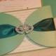 Elegance Wedding Invitation -Blue Invitation -Wedding Invitation -  Custom Invitation-