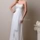 Amazing Floor Length Chiffon Scoop Sheath/ Column Sleeveless Evening Dresses With Beading - Compelling Wedding Dresses