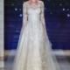Look 21 by Reem Acra - Illusion Floor length Long sleeve LaceTulle A-line Dress - 2017 Unique Wedding Shop