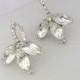 Dangle Earrings for Brides , Bridesmaids Gift Round Dangle Earrings ,Crystal Earrings - $32.00 USD