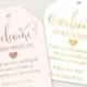 Wedding Welcome Tags - Wedding Welcome Bag Tags - Out of Town Tags - Gift Tags for Wedding Hotel Welcome Bag - Destination Wedding Tags