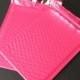 25 Hot Pink bubble padded mailers. size 0. 6x9. Water resistant and protective Poly Mailers. Boutique mailers.