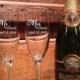 Champagne flutes, Personalized champagne flute, Toasting glasses, wedding toasting glasses, Mr and Mrs, wedding, By To VitalBridalKeepsakes