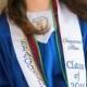 Graduation Stoles Pointed / custom orders starting /22.00/Three Letters Vertical / class of 2017 /Design your own stoles