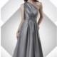 Black/Grey 304 Taffeta Dress by Bari Jay - Color Your Classy Wardrobe