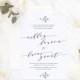 Printable Wedding Invitation Suite / Calligraphy / Wedding Invite Set - The Ashley Lauren Suite
