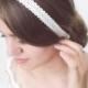 Lace Headband, Bridal Hair Wrap, Wedding Hair Jewelry, Rhinestone Headband, Lace Headpice, Bridesmaid Headpiece, ReddApple,