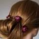 Three hair pins Wedding Hairpin Bridal Hairpin Wedding Hair Accessory Dried Flower SPRING Hair Pins  Hair Accessories