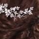 Bridal hairpiece Crystal hair comb Wedding headpiece Crystal hair piece Floral Bridal Hair Comb Flower Hair Comb Rhinestone headpiece