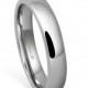 Titanium Wedding Band,Plain Dome High Polished Titanium Ring, Engagement Ring,2/4/6MM,Free Custom Engraving