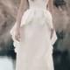 Designer Wedding Mikado Dress with corded lace Unusual Wedding dress Modern Gown Chic and Elegant Weeding - "Elba"