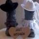 Country Wedding Cake Topper , Rustic Wedding Cake Topper, Western Wedding,Cowboy Wedding, Country Western, Cowboy Boot Cake Topper, Cowgirl