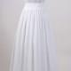 Lace wedding dress, wedding dress, bridal gown, sleevelss V-back alencon lace with chiffon skirt.