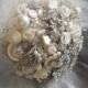 Vintage brooch and button bouquet