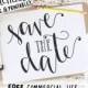 Save The Date SVG Cut File, Handwritten Silhouette, Cricut, Calligraphy File, Wedding Announcement, DIY Sign, Graphic Overlay • Clipart