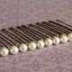 12 Ivory 6mm Swarovski Crystal Pearl Hair Pins